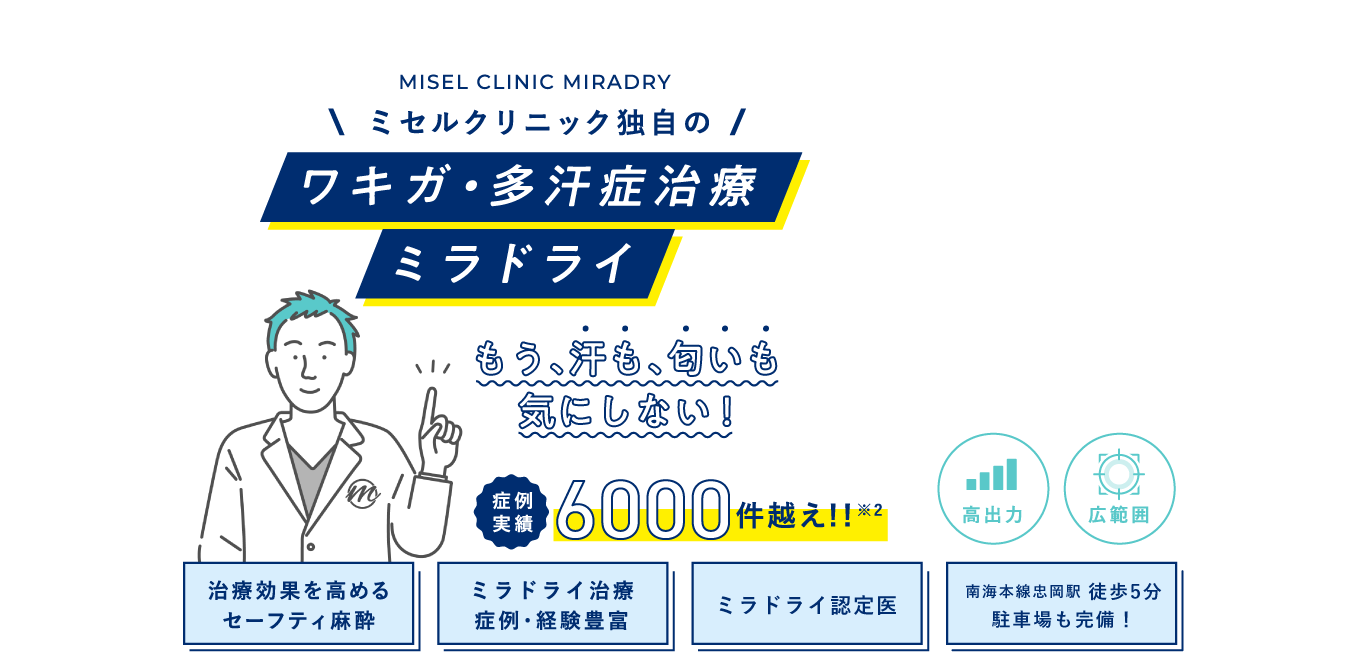 ワキガ・多汗症治療 ミラドライ