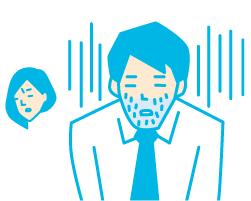 午後には伸びる髭　老けて見える