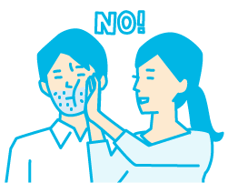 肌触りが悪い　女性に嫌がられる